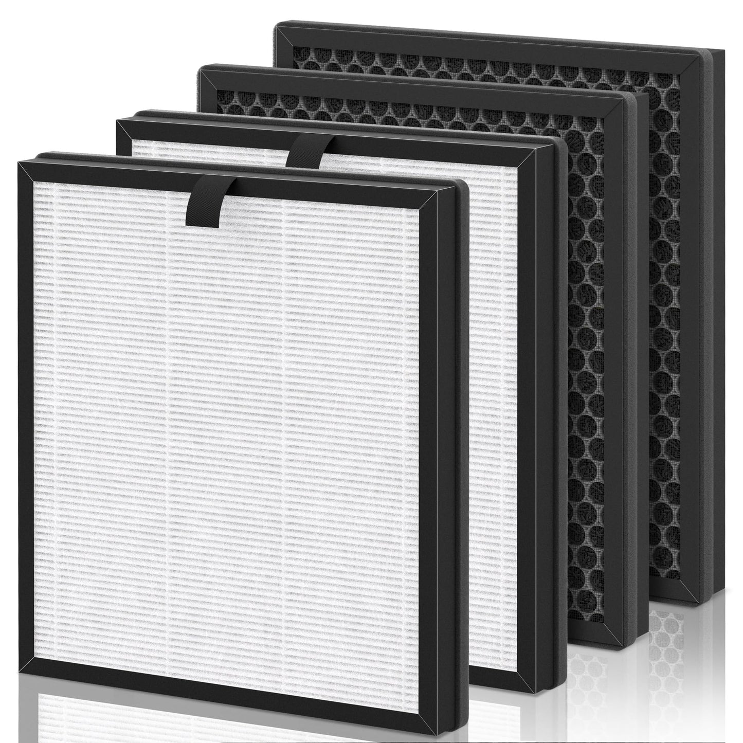 AP303 AP304 Replacement Filters, Compatible with DAYETTE & FRESHDEW Air Purifier AP303/AP304, H14 HEPA Filter with Activated Car