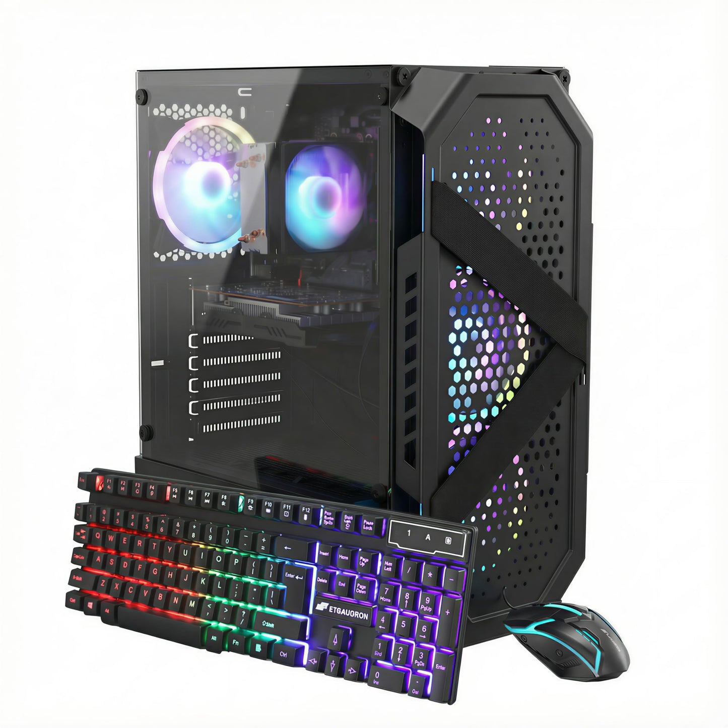 STGAubron Gaming PC Desktop Computer, Intel Core i7-6700 up to 4.0G, GeForce RTX 3060 12G, 32GB DDR4, 1TB SSD, WiFi 6, BT 5.0, R