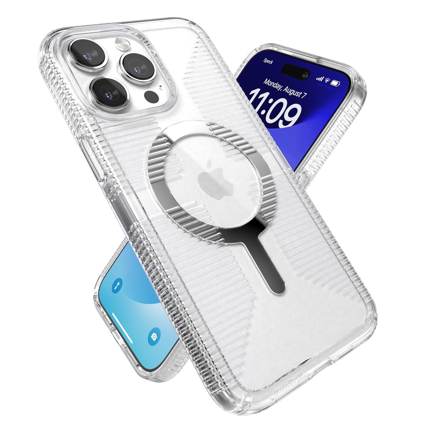 Speck Clear iPhone 15 Pro Max Case - Slim, Built for MagSafe, Drop Protection Grip - Scratch Resistant, Anti-Yellowing, 6.7 Inch