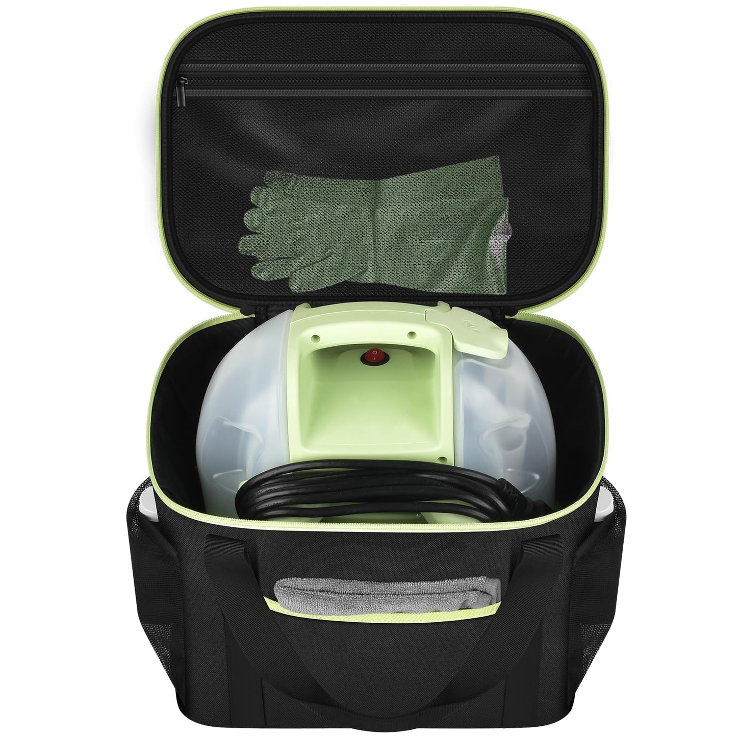 Peciue Storage Bag for Bissell Little Green Mini 4075 Carpet & Upholstery Cleaner, Waterproof Oxford Organizer with Green Zipper
