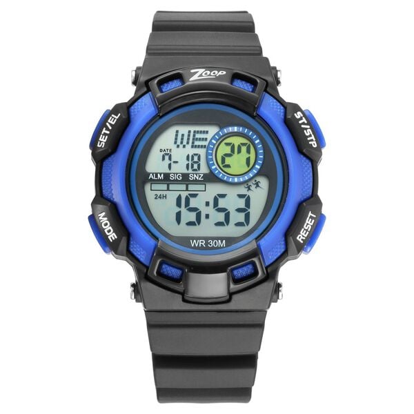 Zoop Kids Unisex 38 Mm Digital Silver Dial Plastic Analog Watch - Np16009Pp02