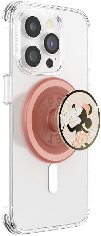 PopSockets Phone Grip for MagSafe, Secure Magnetic Phone Grip & Stand, Hands-Free Kickstand, Wireless Charging Compatible, Disne