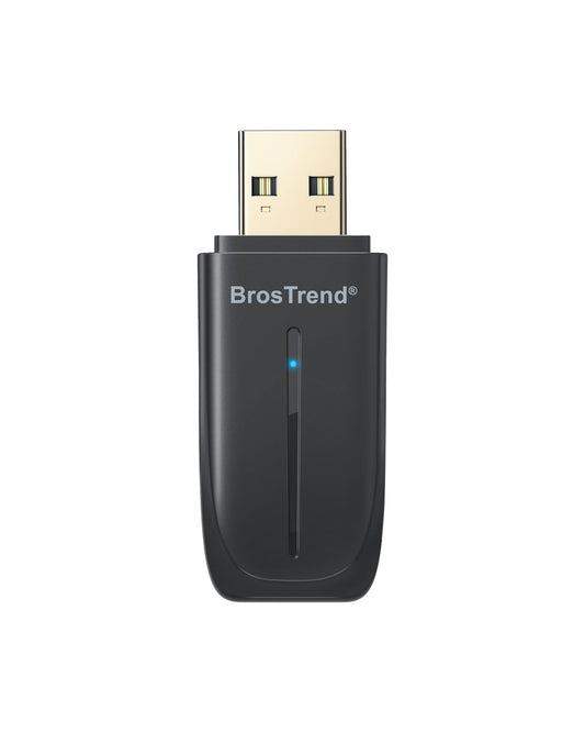 BrosTrend 2-in-1 USB WiFi Bluetooth Adapter, AX900 WiFi 6 + BT 5.4, USB Bluetooth Adapter for PC Desktop Laptop, Dual Band 5GHz