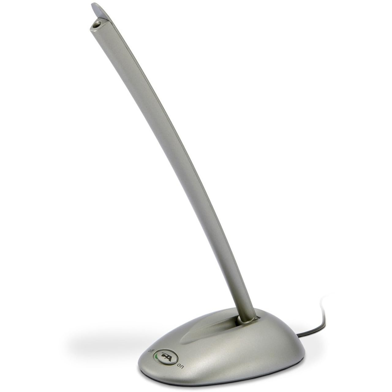 Cyber Acoustics 3.5mm Computer Desktop Microphone/Unidirectional Noise Cancelling Mic (CVL-1064),Silver