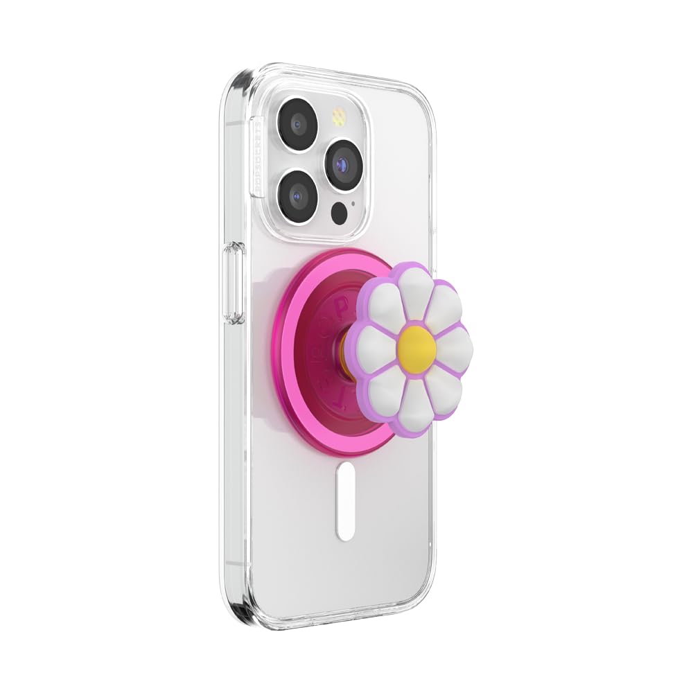 PopSockets Phone Grip for MagSafe, Magnetic Holder, Phone Stand - Doodle Daisy Boca