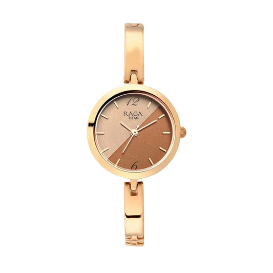 Titan Raga Viva Rose Gold Dial Analog Watch for Women