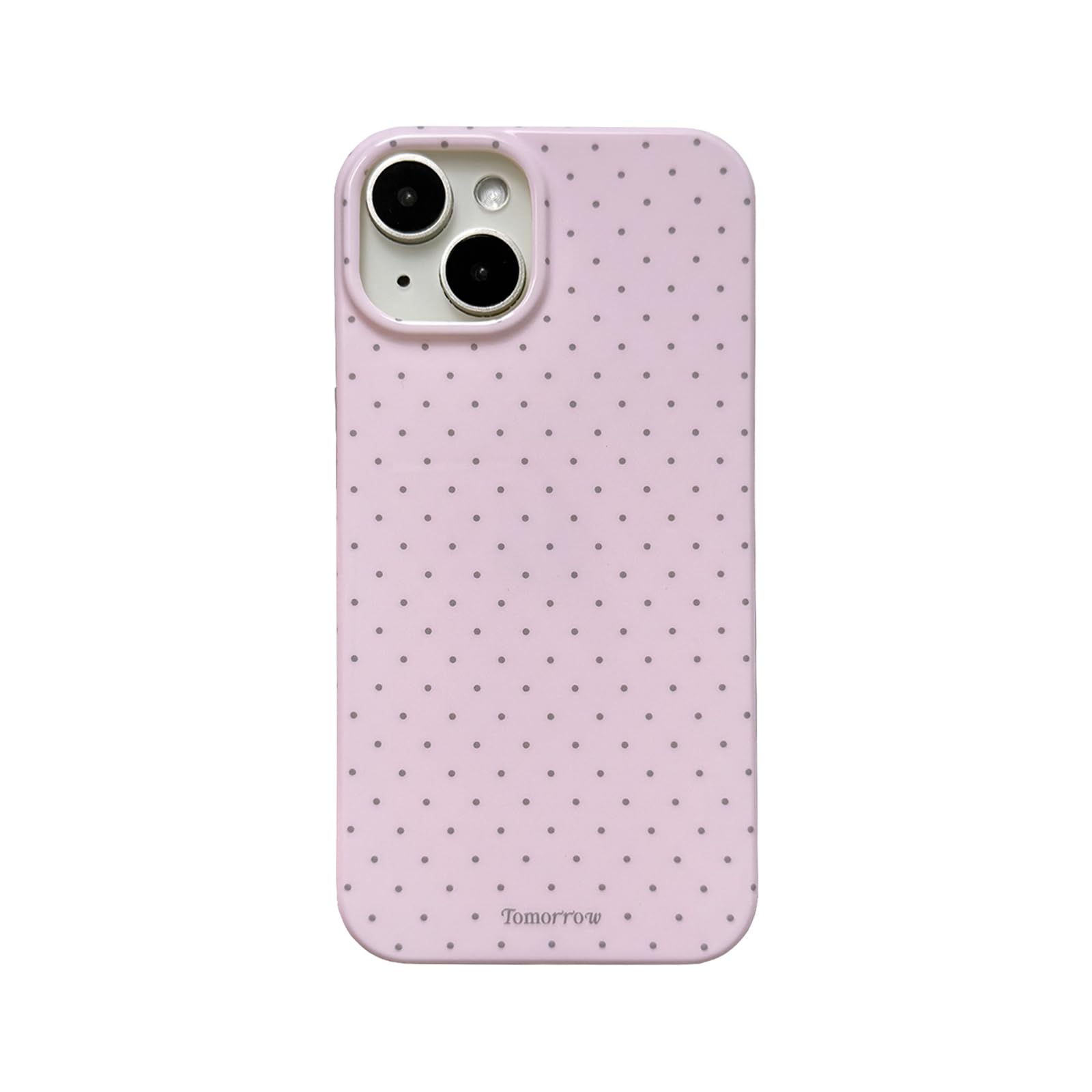 Faneiy for iPhone 15 Case Cute Fashion Polka Dot Aesthetics Women Girly Stylish Protective Soft Shockproof Phone Case Pink