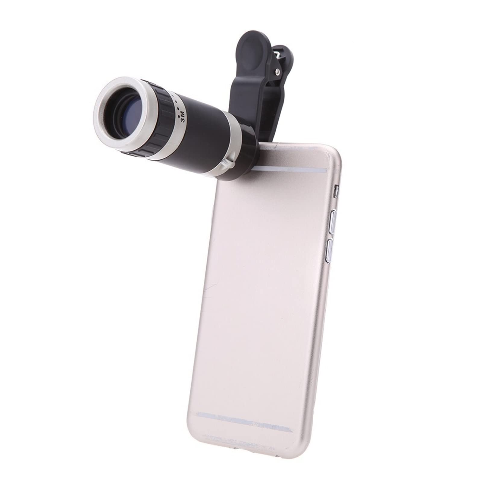 KarFri 8X18 HD Monocular Lens High-Definition High-Power for Mobile Telescope Outdoor Photography, Black