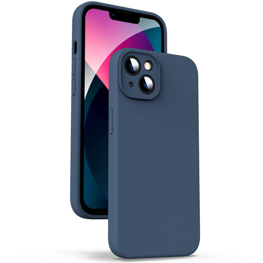 Supdeal Liquid Silicone Case for iPhone 13, [Camera Protection] [Anti Fingerprint] [Wireless Charging] 4 Layer Phone Case Protec