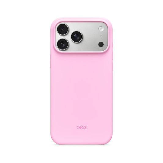 Beats iPhone 17 Pro Max Case with MagSafe & Camera Control, Matte Finish, Microfiber Lining - Pebble Pink