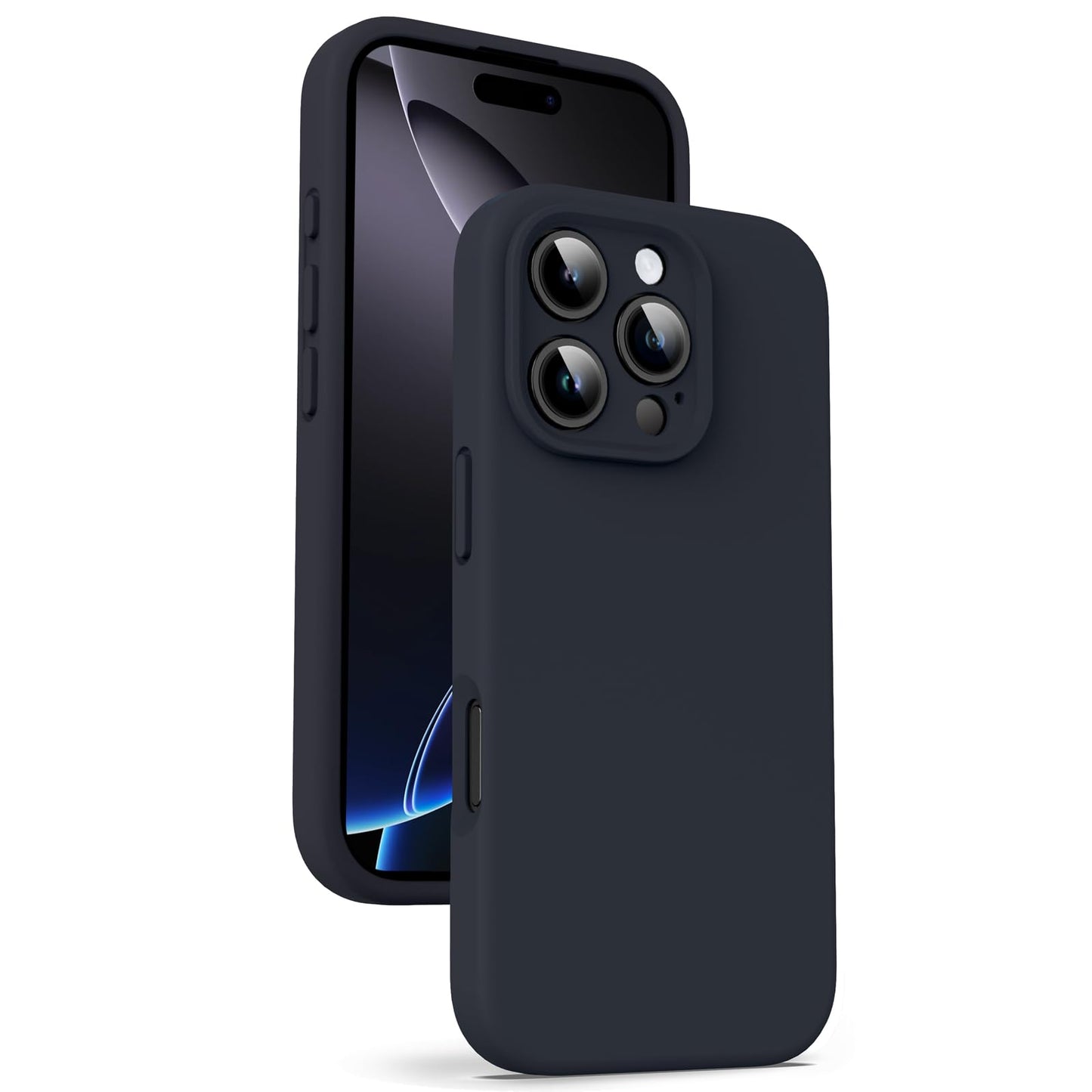 Supdeal Liquid Silicone Case for iPhone 16 Pro Max - [Camera All-Round Protection] [Soft Microfiber Lining Anti-Scratch] 4 Layer