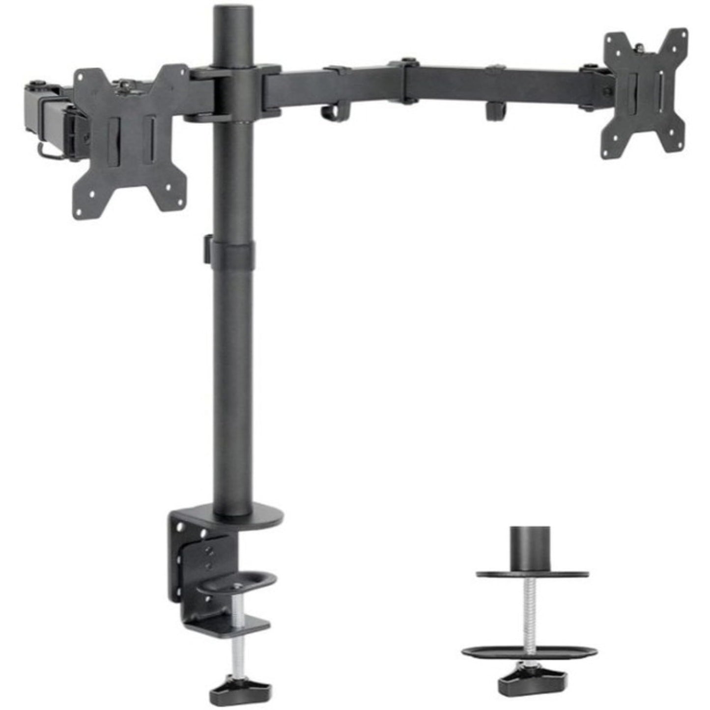 Freedom9 2XC Dual Monitor Mount Desk Clamp Mnt 17 Center Pole Max 32 Display