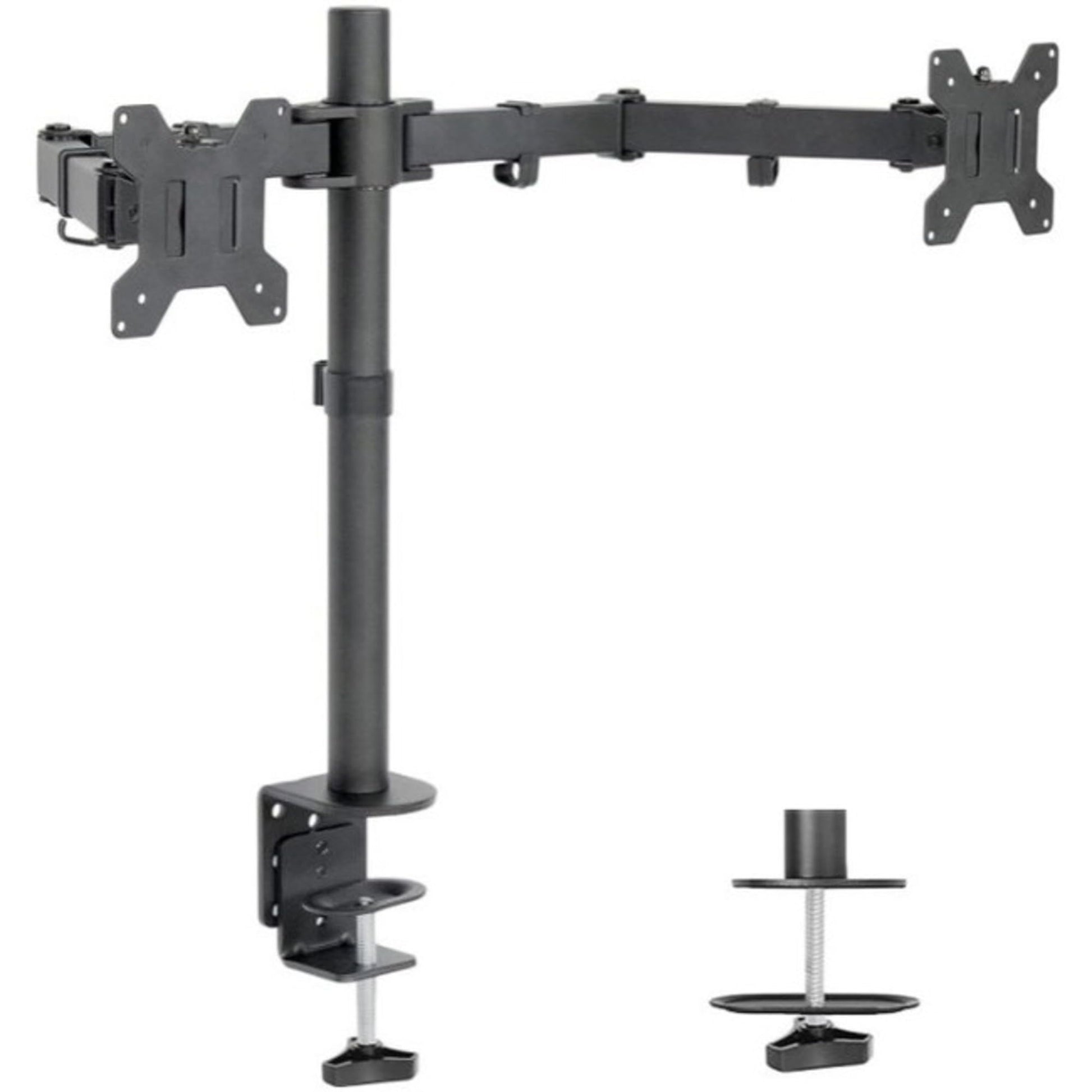 Freedom9 2XC Dual Monitor Mount Desk Clamp Mnt 17 Center Pole Max 32 Display
