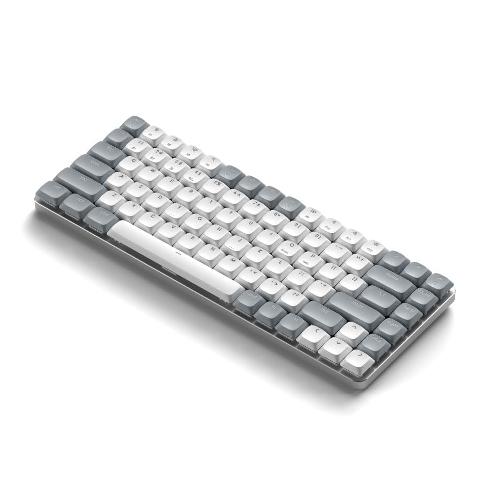 Satechi SM1 75% Mechanical Keyboard for Mac and Windows, LED Backlit Bluetooth Keyboard, 84 Keys Compact Wireless, Gaming, for M
