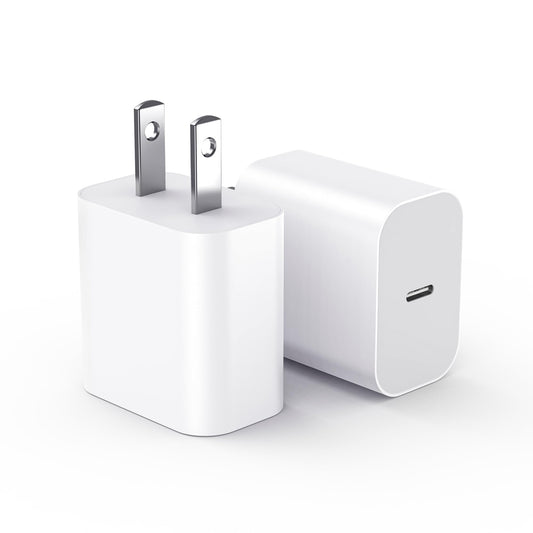 USBC Charger Block for iPhone 17 Charging Plug,MFI Certified Fast USB C Wall Cube 2Pack Power Adapter for iPhone16E/17/Air/Pro/P