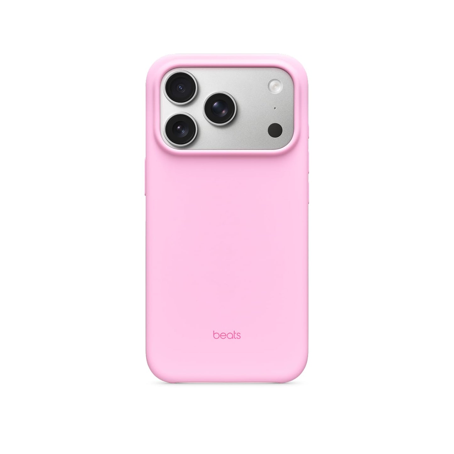 Beats iPhone 17 Pro Case with MagSafe & Camera Control, Matte Finish, Microfiber Lining - Pebble Pink