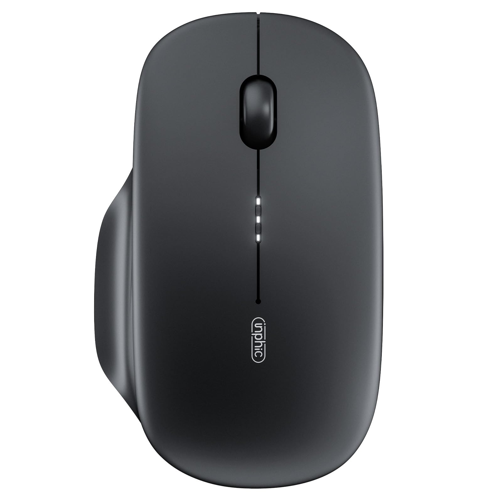 INPHIC M1 II Wireless Mouse Bluetooth, 80g Tri-Mode (Bluetooth 5.0/4.0+USB) Computer Mouse, Visible Battery Leval, Type-C Chargi