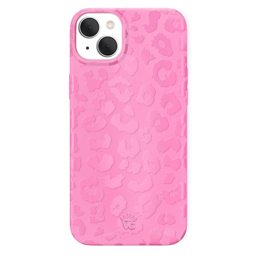 VELVET CAVIAR Case for iPhone 15 Plus | Compatible with MagSafe | 10ft Drop Tested | Protective Designer Cases| Hot Pink Leopard
