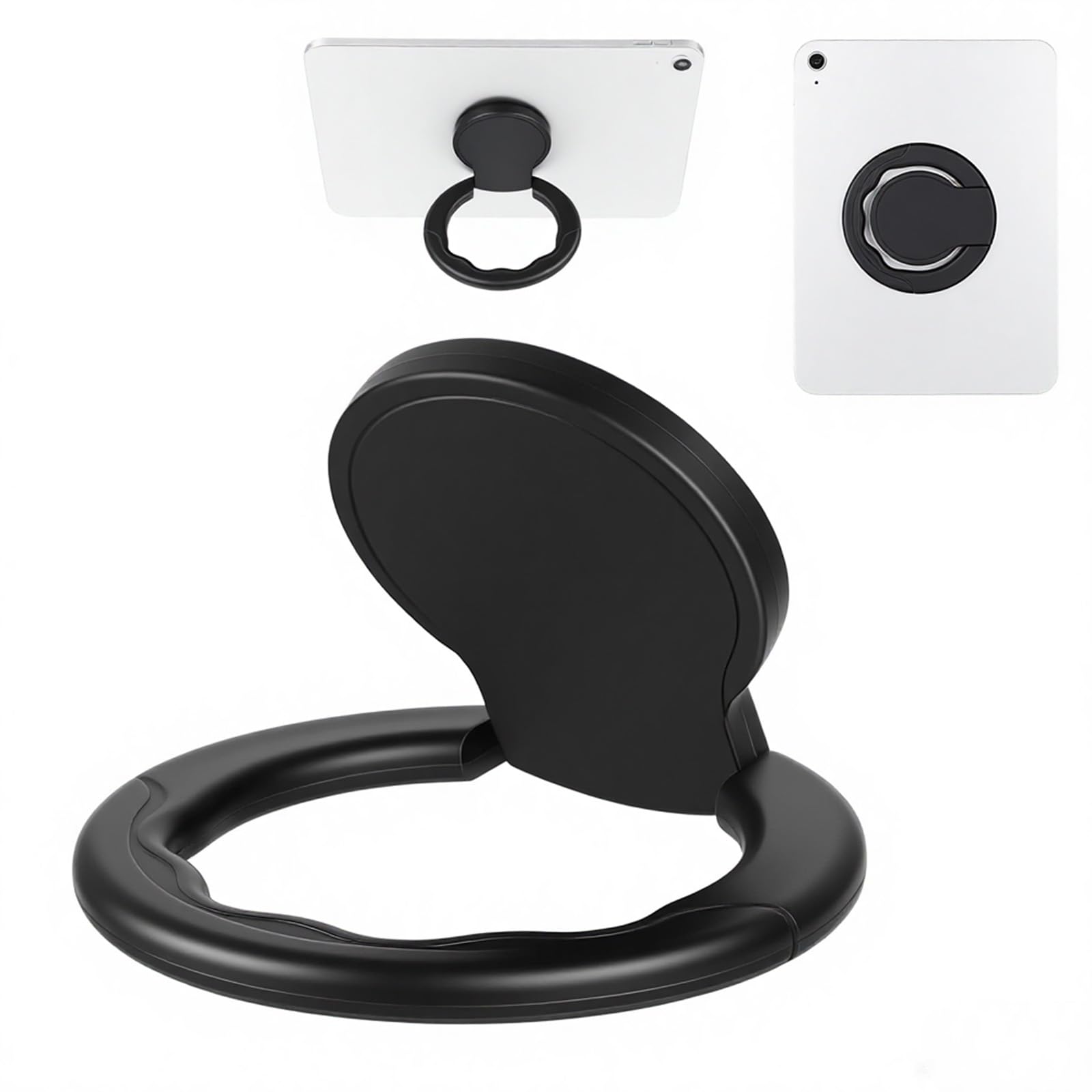Tablet Stand with Hand Strap Universal Tablet Hand Strap Holder 360 Degree Rotating Sticky Tablets Stand Loop Fastening Handle G