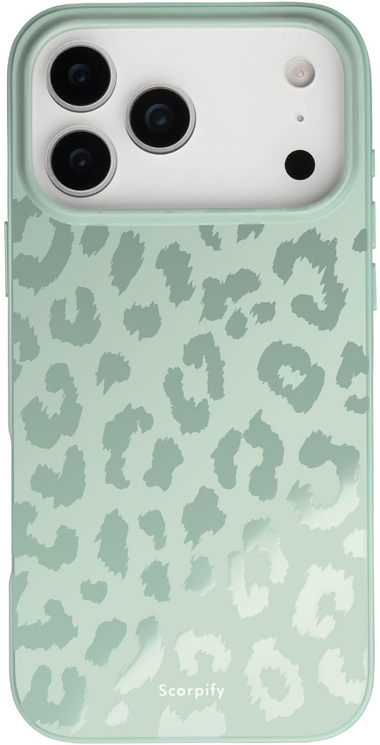 SCORPIFY for iPhone 17 Pro Case [Compatible with MagSafe] with Matte Fog Leopard Cheetah Print Design, Cute Magnetic Phone Cover
