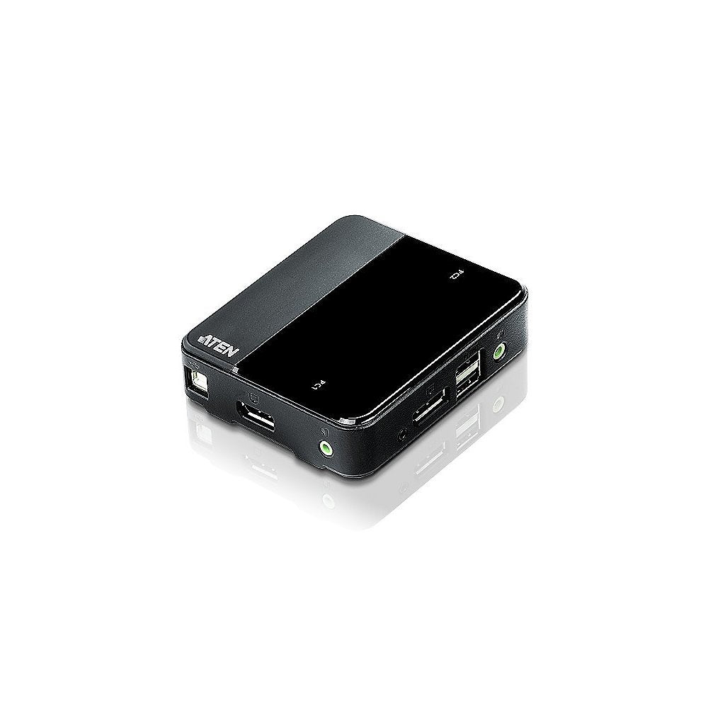 Aten CS782DP2Port USB DisplayPort/Audio KVM Switch (4K Supported and Cables Included)