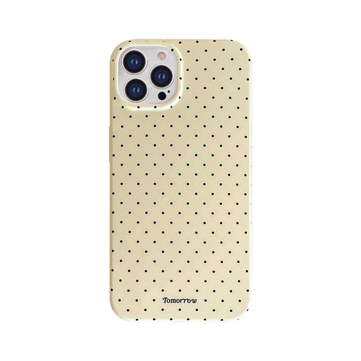 Faneiy for iPhone 13 Pro Max Case Cute Fashion Polka Dot Aesthetics Women Girly Stylish Protective Soft Shockproof Phone Case Ye