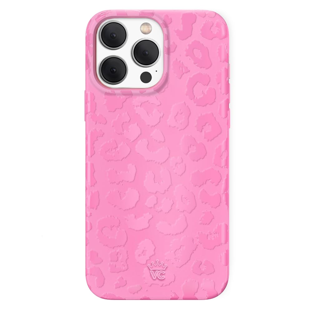 VELVET CAVIAR Case for iPhone 15 Pro Max | Compatible with MagSafe | 10ft Drop Tested | Protective Designer Cases| Hot Pink Leop