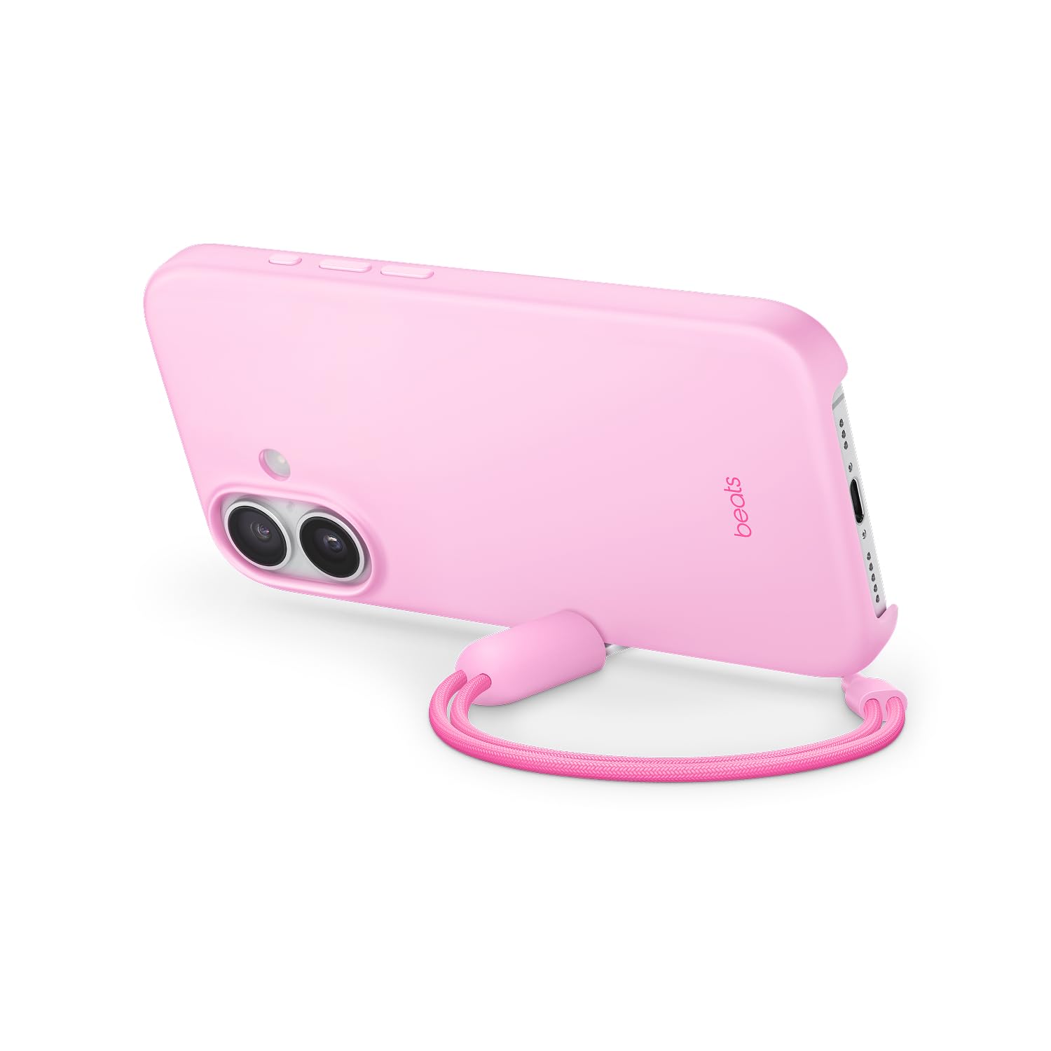 Beats iPhone 17 Kickstand Case with MagSafe & Camera Control, Built in Stand & Lanyard, Matte Finish with Microfiber Lining - Pe