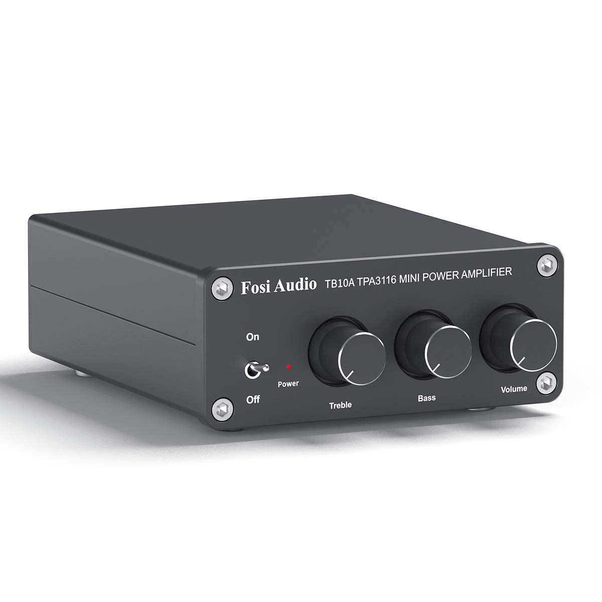 Fosi Audio TB10A 2 Channel Stereo Audio Amplifier Receiver Mini Hi-Fi Class D Integrated Amp 2.0CH for Home Speakers 100W x 2 wi