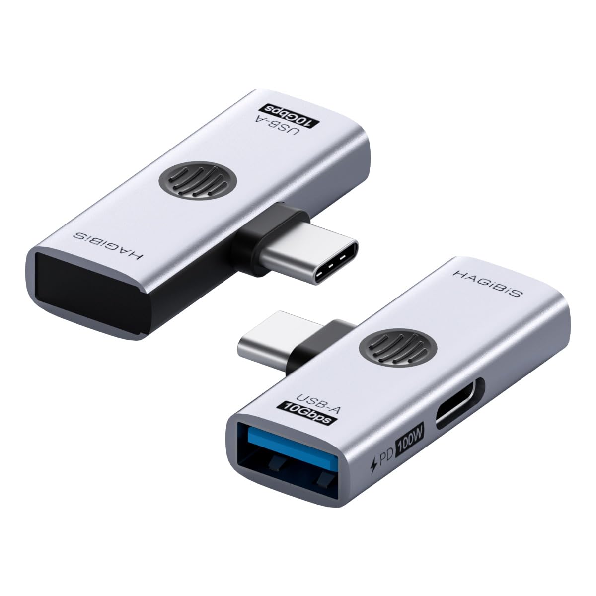 Hagibis USB-C Splitter with 100W Fast Charging and 10Gbps USB 3.2, 2 in 1 OTG Adapter for iPhone 16/15 Pro Max, iPad Pro, MacBoo