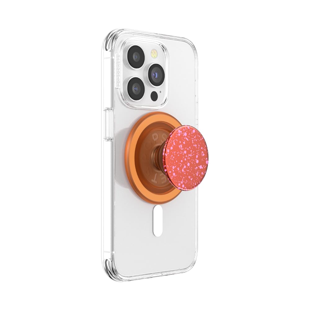 PopSockets Phone Grip for MagSafe, Magnetic Holder, Phone Stand - Clay Speckle