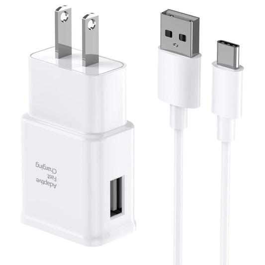 for Samsung Fast Charging Cord 6FT Type C Charger USB Wall Charger Block Samsung Fast Charger for Galaxy S9 S10 S10+ S20 S21 S22