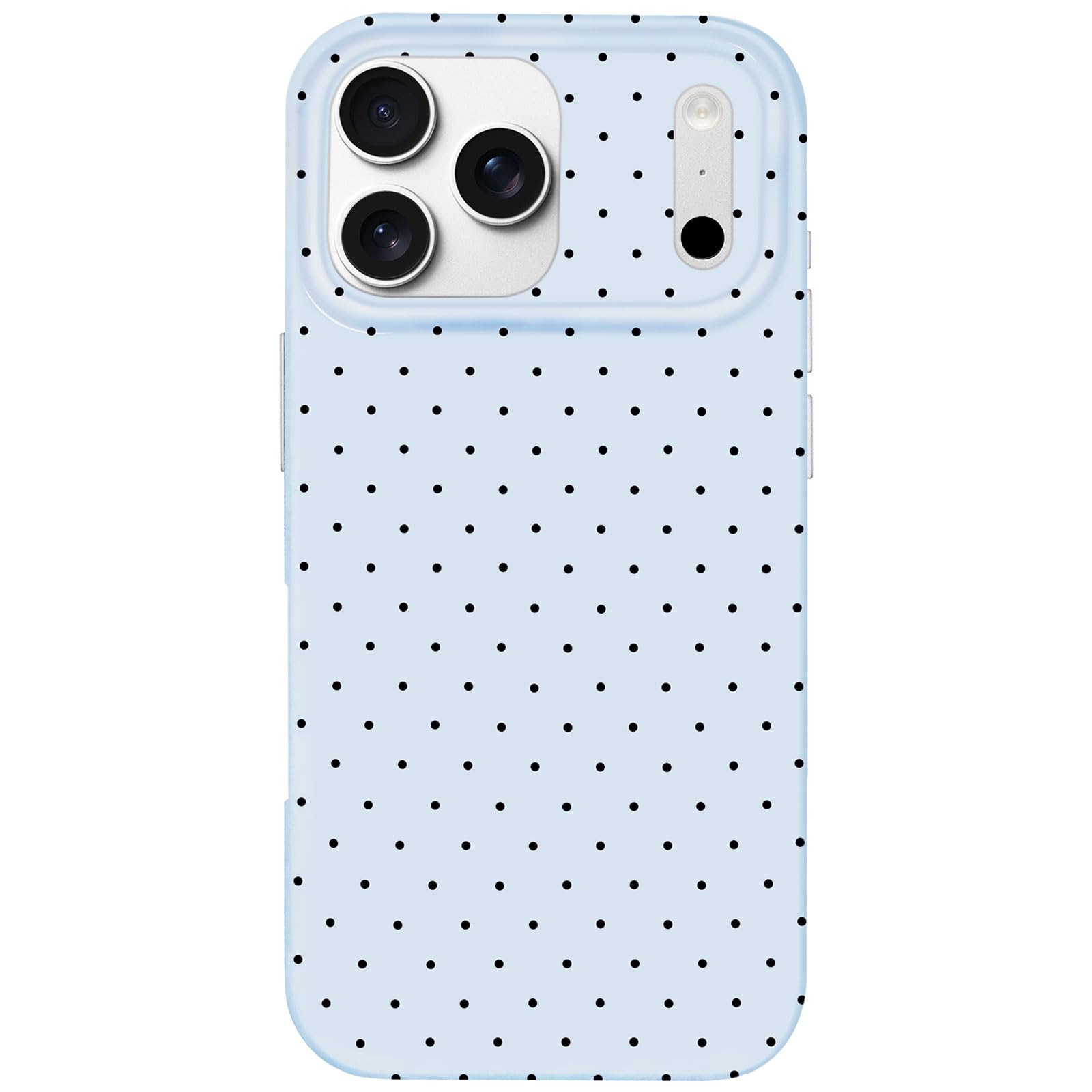 Hython for iPhone 17 Pro Case Cute Polka Dot Aesthetic Design Simple Cover 6.3, Thin Slim Anti-Scratch Soft TPU Bumper Shockproo