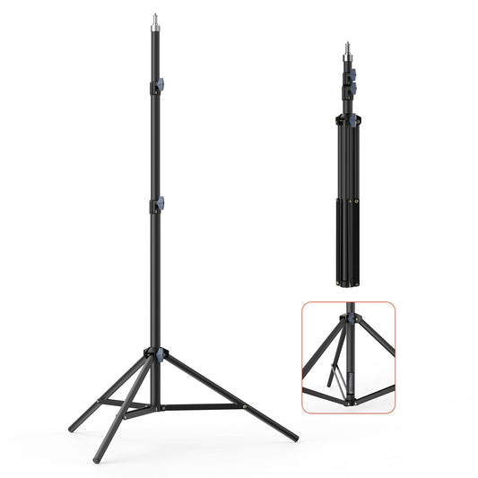 Upgraded Photography Light Stands Tripod: LEORFI 75/6 Feet/190CM Spring Loaded Light Stand, Heavy Duty Light Stand for Studio, P
