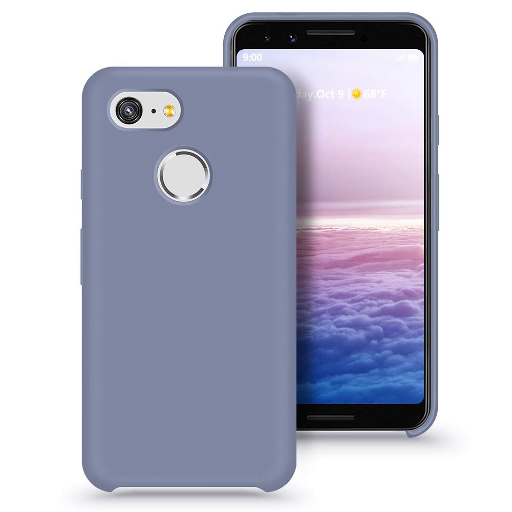 ABITKU Google Pixel 3 Slim Case, Silicone Gel Rubber Case With Soft Microfiber Cloth Lining, Cushion Compatible for Google Pixel