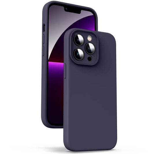 Supdeal Liquid Silicone Case for iPhone 13 Pro Max, [Camera Protection] [Anti Fingerprint] [Wireless Charging] 4 Layer Phone Cas