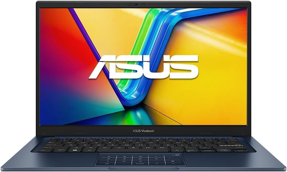 ASUS Vivobook 14 FHD Laptop, Intel Core i3-1315U Processor, 8GB RAM, 128GB SSD, Windows 11 Home, Intel UHD Graphics, Wi-Fi, Blue
