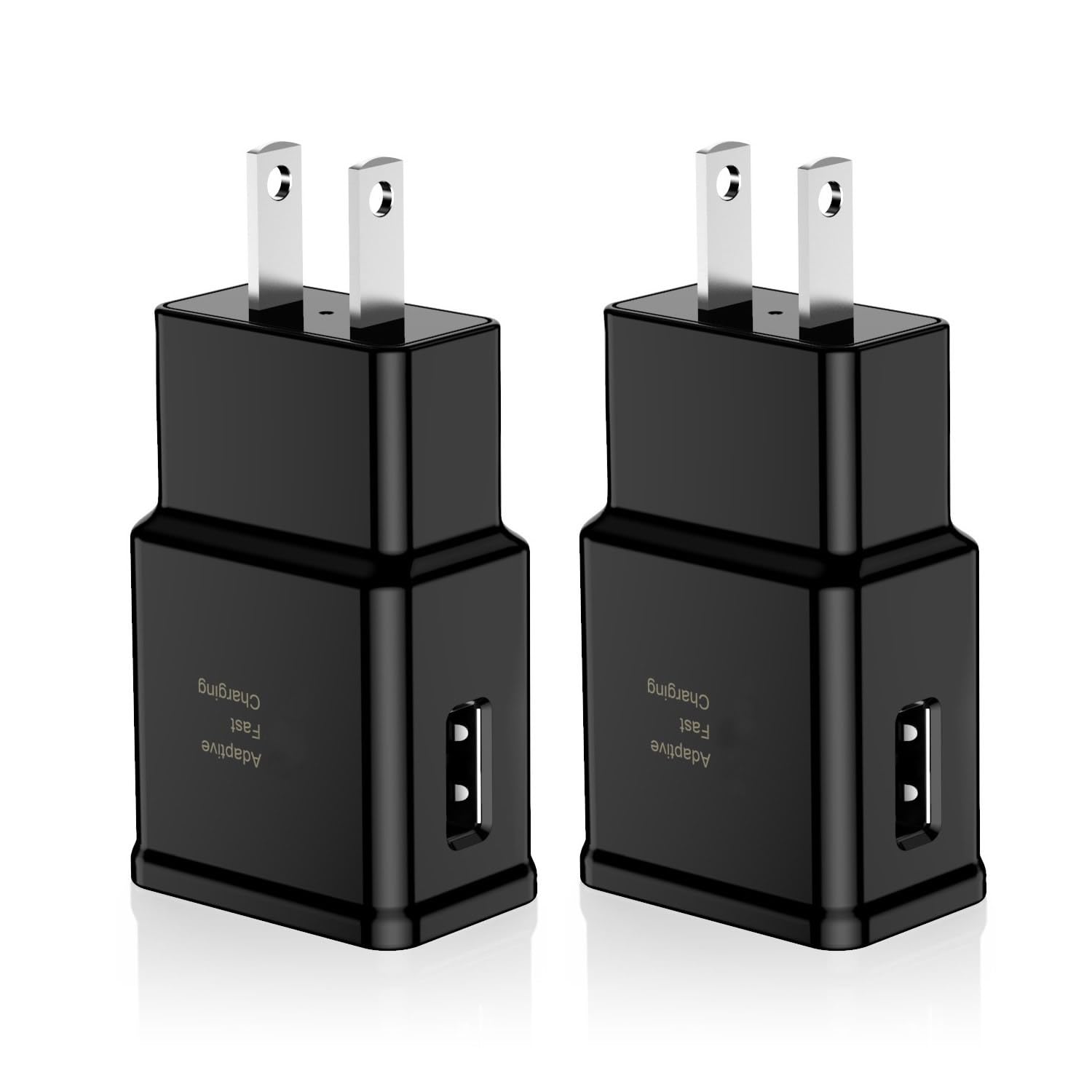 Adaptive Fast Charging Block USB Wall Charger Adapter Fits Samsung Galaxy S25/S24/S23/S22/S22 Ultra/S21/S20/S10/S9/S8/S7/Edge/No