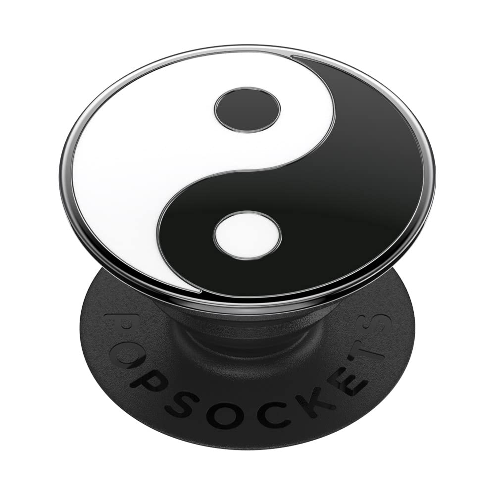 PopSockets Phone Grip with Expanding Kickstand, Adhesive Grip, Enamel - Yin Yang
