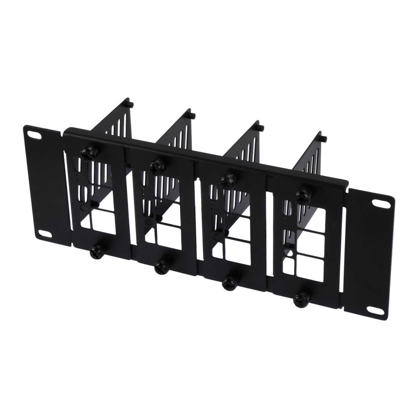GeeekPi 10 inch 2U Rack Mount for Raspberry Pi 5/4B/3B+/3B, with Removable Front Brackets, Compatible with DeskPi RackMate T0/T1