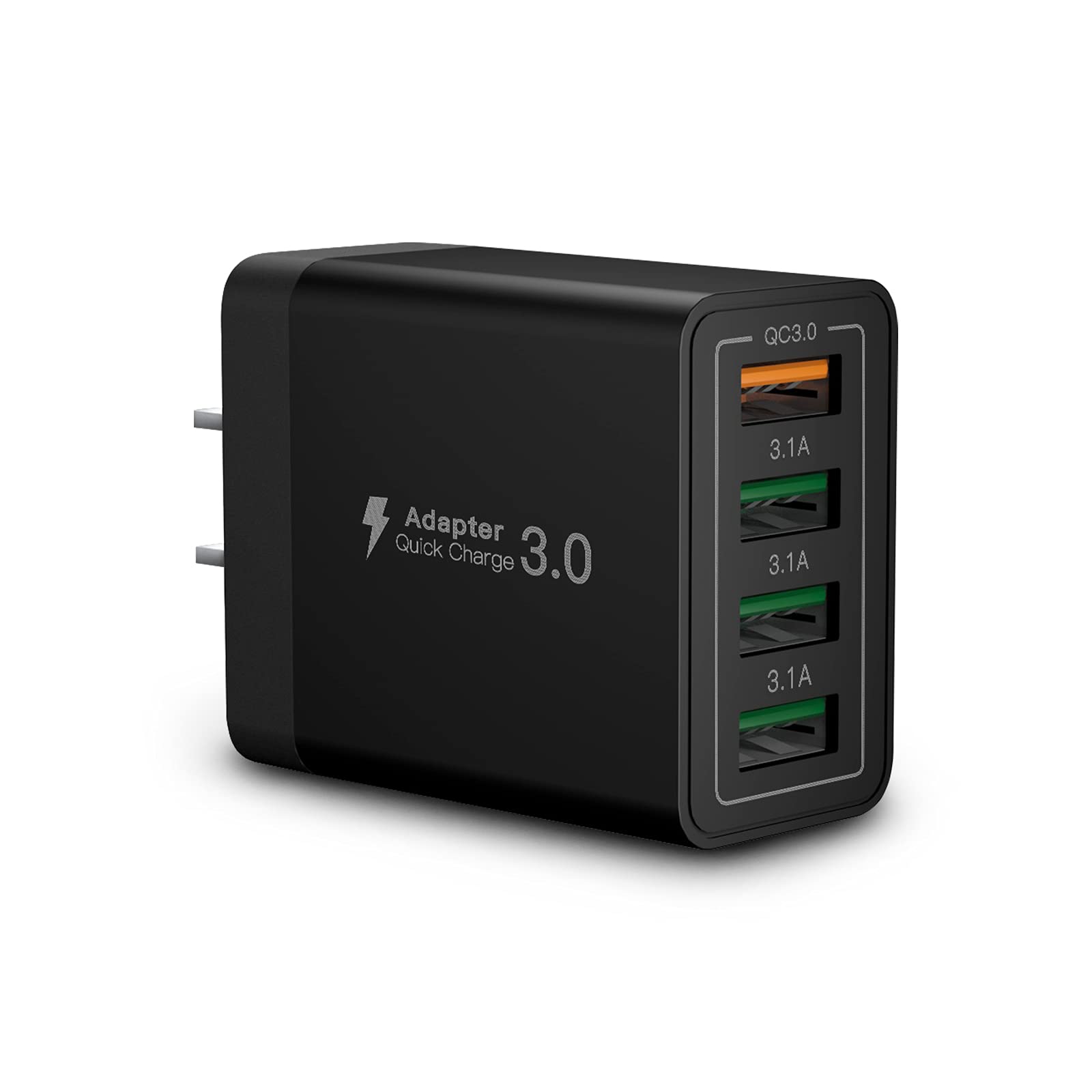 USB Wall Charger Block,Aioneus 40W 4-Port Charging Block,QC 3.0 Fast USB Wall Plug for iPhone 15/14 Max/XR/X/8/7/6,Tablets,Charg
