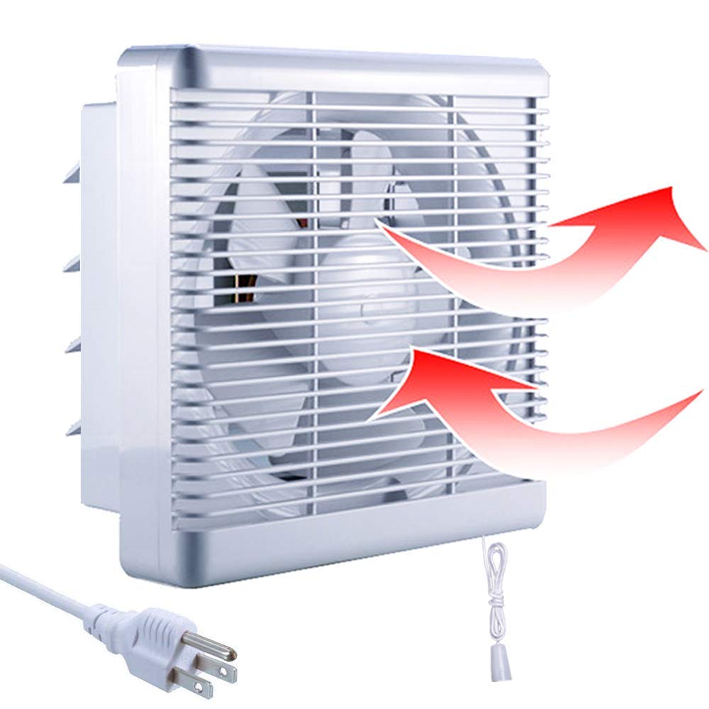 SAILFLO 9.5 Inch Cutout Exhaust Fan, 300CFM Reversible Airflow, Wall-Mounted Quiet Ventilation for Bathroom, Bedroom, Attic, Model LFW-