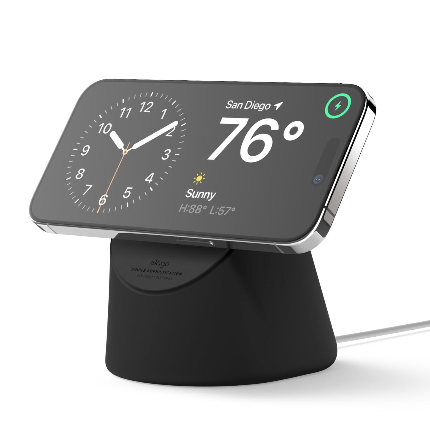 elago MS1 Charging Stand Compatible with MagSafe Charger - Premium Silicone Stand Compatible with iPhone 17/16/15/14/13/12 Serie