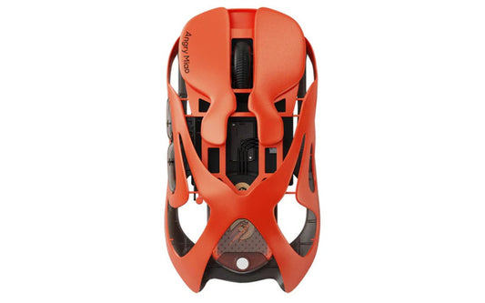 AM Infinity Gaming Wireless Mouse - Blaze Orange, 49g Ultralight Metal Design, 30000 DPI PAW3950 Sensor, Dual 8K Polling, Hot-Sw