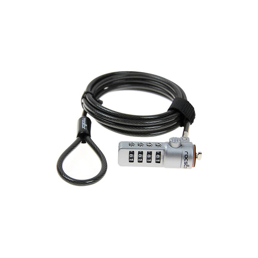 ROCSTORAGE Rocstor Y10C132-B1 Rocbolt Premium Combination Cable Lock - 4-Digit Combination Lock - 6 ft. - for Notebook, Desktop
