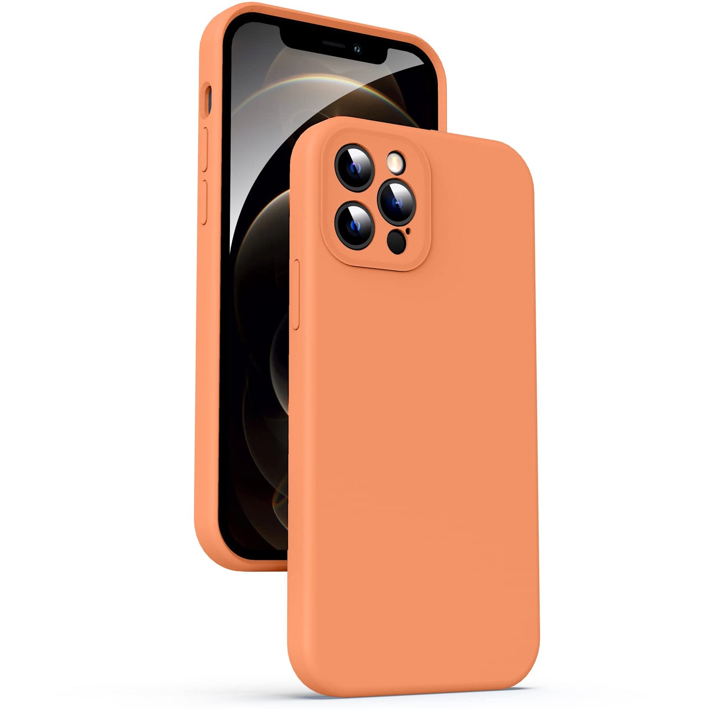 Supdeal Liquid Silicone Case for iPhone 12 Pro Max, [Camera Protection] [Anti Fingerprint] [Wireless Charging] 4 Layer Phone Cas