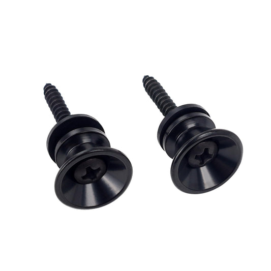Banworks Guitar Strap Buttons Metal End Pins with Mounting Screws for Acoustic/Electric Strat Tele Guitars Pack of 2 JT/BDK-01 B