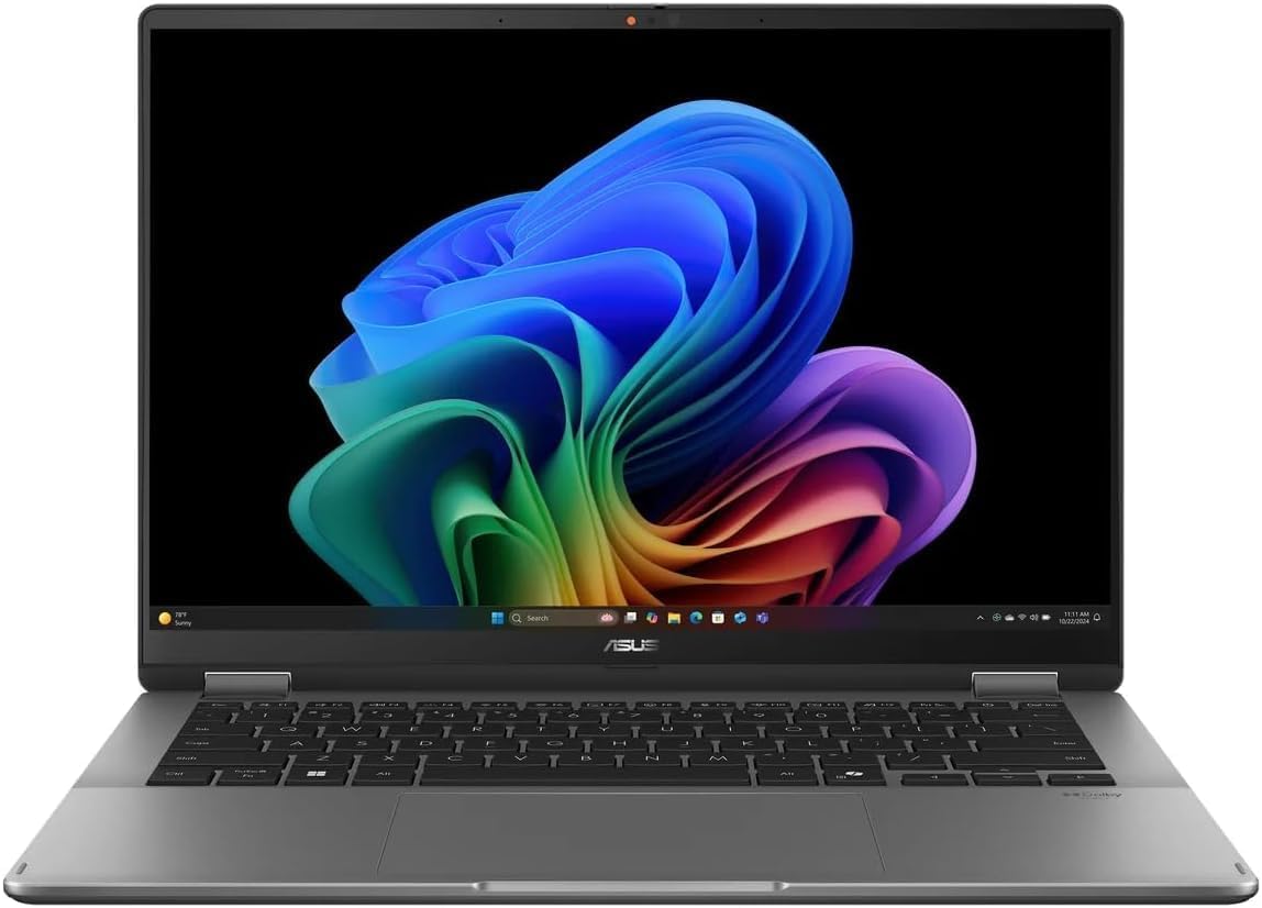 ASUS Vivobook Flip 14 2-in-1 Laptop: 14 OLED Touchscreen, Intel Core Ultra 7 256V Processor, 16GB RAM, 1TB SSD, Backlit Chiclet