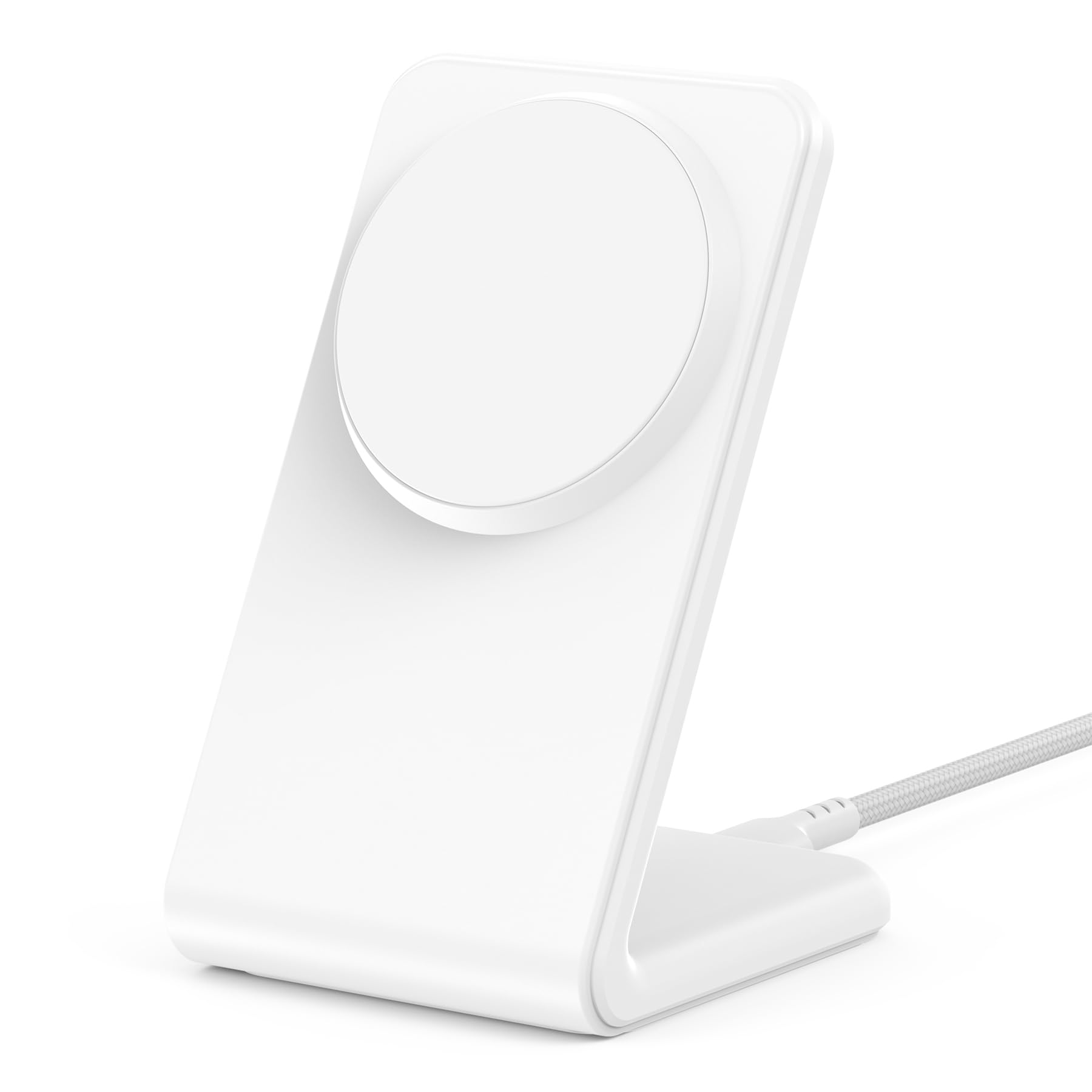 Mag.Safe Charger - iPhone Charger Stand, Magnetic Fast Wireless Charger for iPhone 17/16/15/14/13/12 Series - White