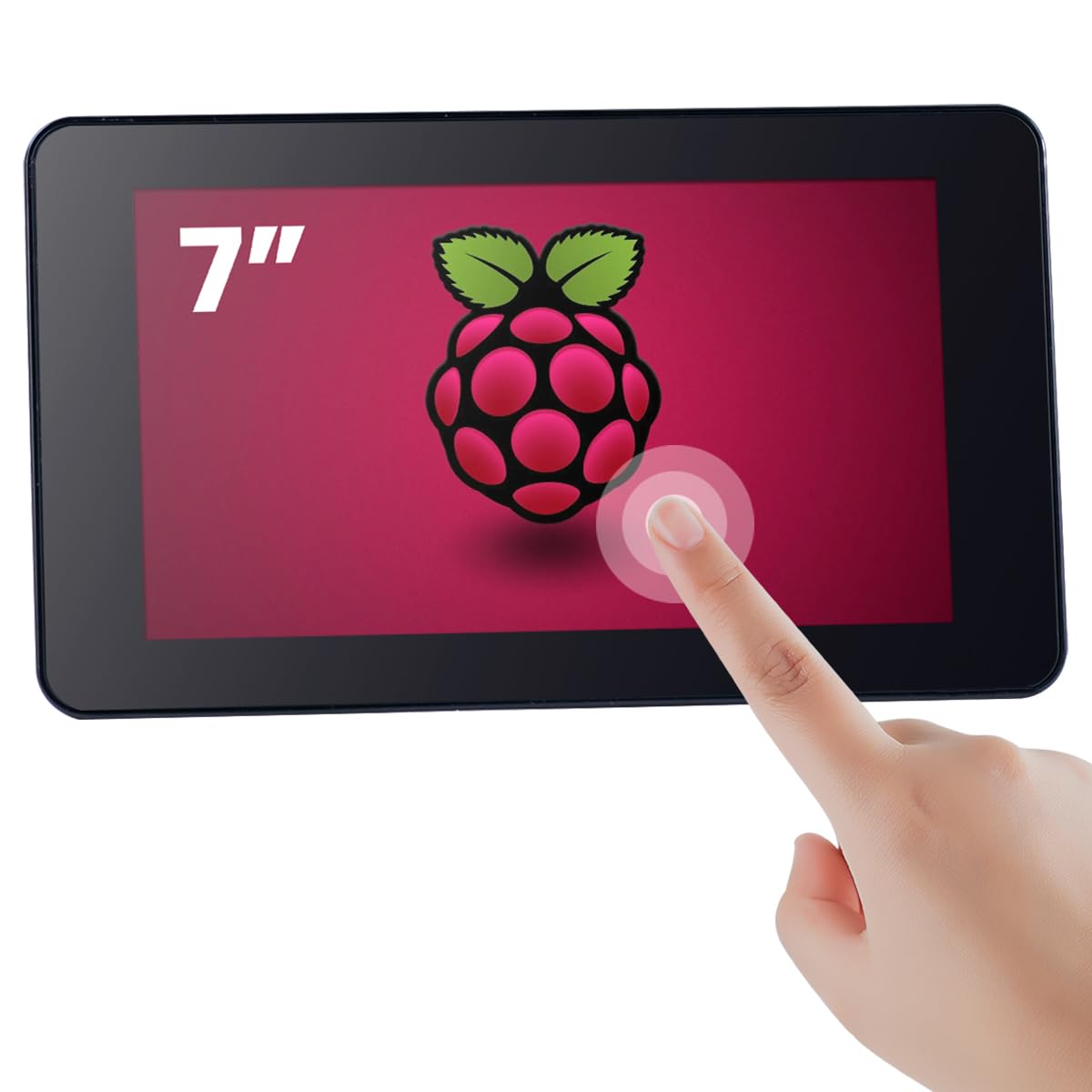 Hosyond 7 Inch Touchscreen IPS DSI Display Compatible with Raspberry Pi 5, 800x480 Capacitive Screen MIPI DSI Driver-Free Interf